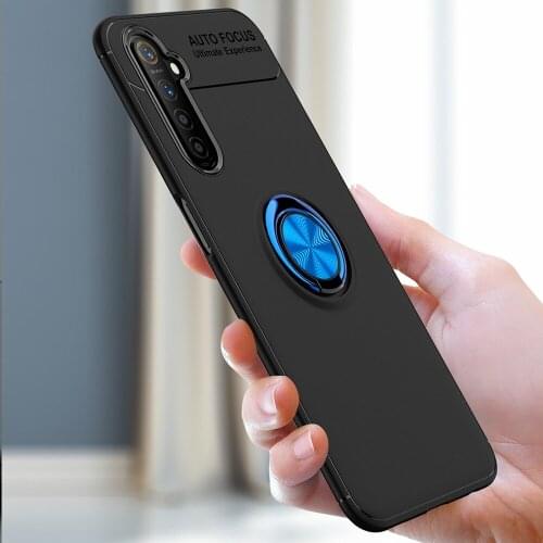 Realme 6 Case Magnetic Car Holder Case For OPPO Realme 6 Pro Case 360 Rotating Finger Ring Phone Cover For Realme6 Capa Shell
