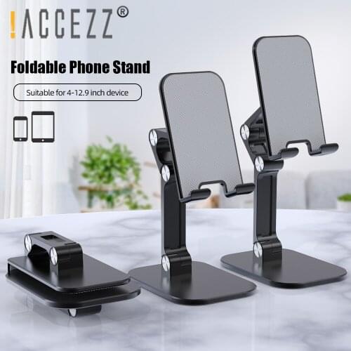 !ACCEZZ Desktop Phone Holder For iPhone Samsung Huawei Tablet Cell Foldable Extend Support Desk Mobile Phone Holder Stand Mount
