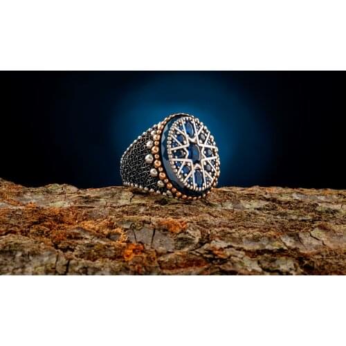 Guaranteed High-quality 925 Sterling Silver ZİRCON STONE ring Jewelry Made in Turkey in a luxurious way for men with gift