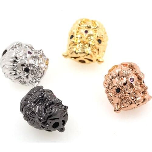 Smooth Gold Devil and Buddha Spacer Beads for Jewelry Necklace Bracelet DIY Making