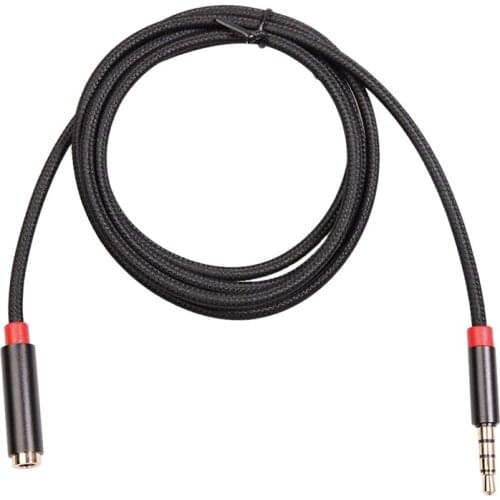 Hot 3.5mm Audio Cable Male to Female 1 Meter Mobile Phone Computer with Braided Net Support Microphone Live Broadcast