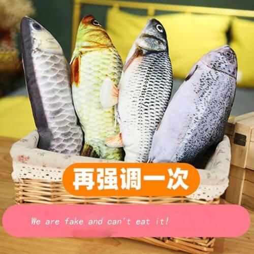 2021 Cat Toys Fish USB Floppy Fish Toy For Cats Interactive Electric Charging Simulation Dancing Jumping Moving