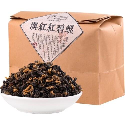 Chinese Tea Red 2021 Dianhong Yunnan Black Loose Leaf Sweet Potato Scent From Fengqing 500g