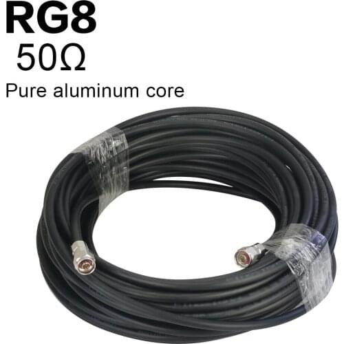 30 Meters High Quality N Male To N Male Connector 50ohm RG8 Coaxial Cable For Mobile Phone Signal Booster Repeater Amplifier C30