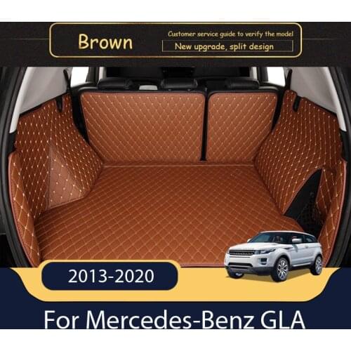 The Trunk Cargo Leather Liner Car Boot Liner Cargo Compartment Floor Carpet Mud For Mercedes-Benz GLA 2013-2020
