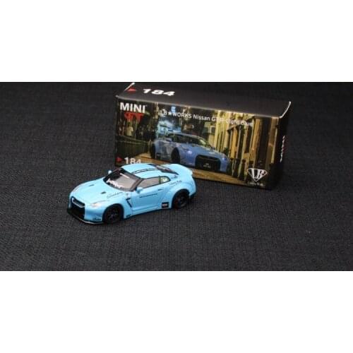 MINI GT 1/64 NISSAN GTR R35 LB type 1 Rear Wing Collection of die-casting simulation alloy model car toys
