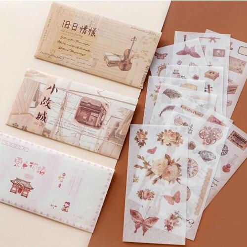 10 Pcs/set Cute Stickers Stationery 8 Style Sticker Patchwork Craft Supplies DIY Stickers Diary Scrapbooking Accessories