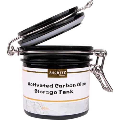 Grafting Eyelash Glue Storage Tank Activated Carbon Glue Storage Case Sealed Fresh Dehumidifying Eyelash Jar Makeup Tool