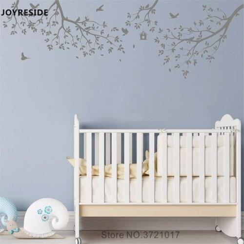 JOYRESIDE Tree With Birds Patterns Wall Decal Art Vinyl Sticker Home Boys Girls Bedroom Decor Interior Designed Wall Mural A637