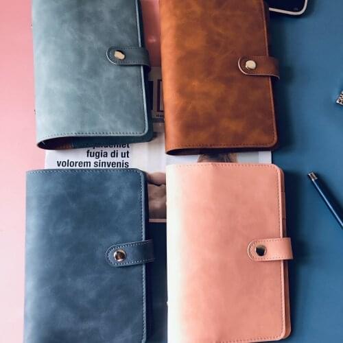 2021New Loose leaf journal Notebook Binder Diary PU Leather Soft Cover Bullet Planner Journal Travelers Leather Cover