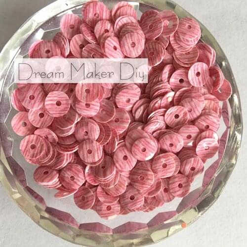 New arrival 50g(3500pcs) 6mm CUP Wood Grain round loose sequins Paillette sewing Wedding craft for decoration scrapbook