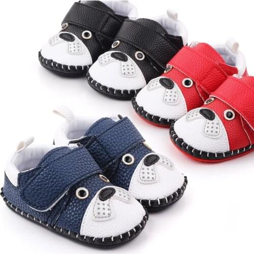 Toddler First Walkers Baby Boy Shoes Casual Cartoon PU Rubber Sole Comfort Crib Shoes Newborn Sneaker Sapatos Infant Shoes