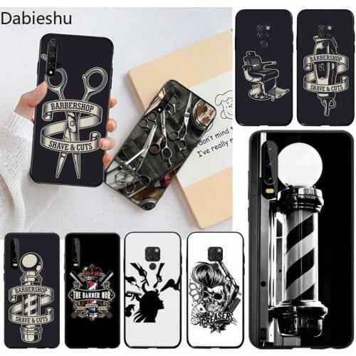 Barber Shop Hair Stylist tools Shell Phone Case for Huawei P40 P30 P20 lite Pro Mate 30 20 Pro P Smart 2020 prime