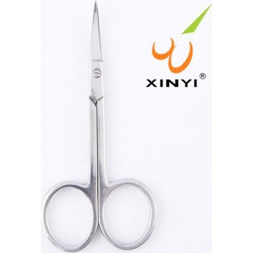 Pro Women Stainless Steel Eyebrow Scissors Remover Trimmer Hair False Eyelash Cutter Makeup Tool 2019 Silver New Fashion