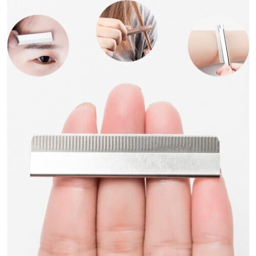50/100 pcs/lot Stainless Steel Hair Blade Knife Tattoo Eyebrow Trimmer Scraper Eyebrow shaping Shaver