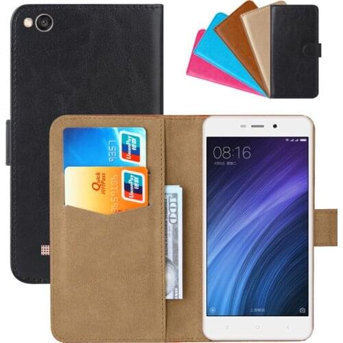 Luxury Wallet Case For Xiaomi Redmi 4A PU Leather Retro Flip Cover Magnetic Fashion Cases Strap