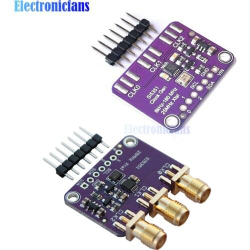 SI5351 SI5351A Clock Signal Generator Breakout Board GY-SI5351 High Frequency Signal Square Wave Generator Module 8KHz-160MHz