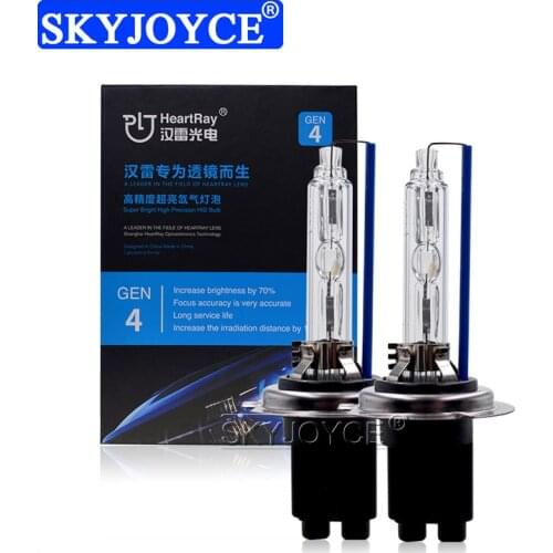 SKYJOYCE Original 4th Generation HeartRay Xenon H7 H1 H8 H11 9005 9006 D2H 4300K 5500K 6500K 35W Car Headlight HID Lamp Bulbs