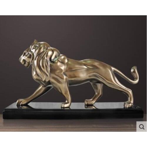 Lion decorated the interior of the town house furnishings Riding Horse Sculpture cabinet character moving gifts