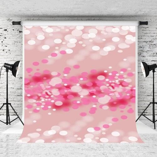 VinylBDS 5x7ft Pink Bokeh Photographybackdrop Unreal Fuzzy Hazy Dream Studio Backdrops Photo