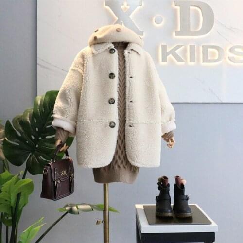 Winter autumn baby girls coat Long sleeve fashion casual hoodies kids clothes clothing children Outerwear