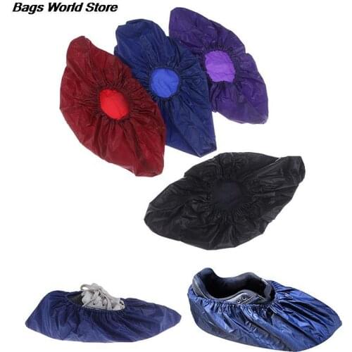 1Pair Thicken Rain Reusable Elasticity Overshoes Rubber Boots Shoe Cover Rubber Anti-slip Bike Boot Protector Cover