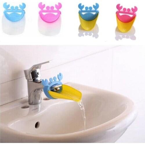 1Pcs Children Non Toxic Environmental Protection Material Carry new Cute Faucet Chute-Extender Washing Hands Bathroom Sink