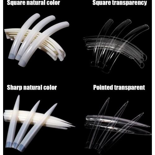 10pcs Fake Art Long Nail Tip Set Full Cover Women Finger Art Tips French False Nail Manicure DIY Art Salon Fake Long Tip