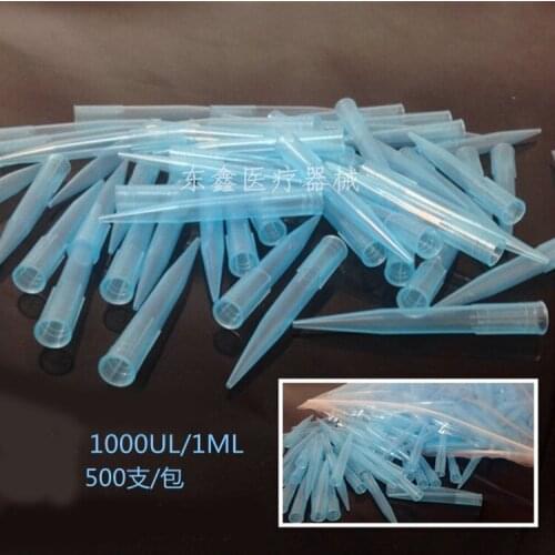 1000ul/1ml disposable pipette tip single use blue tip 500 pcs Universal type tip