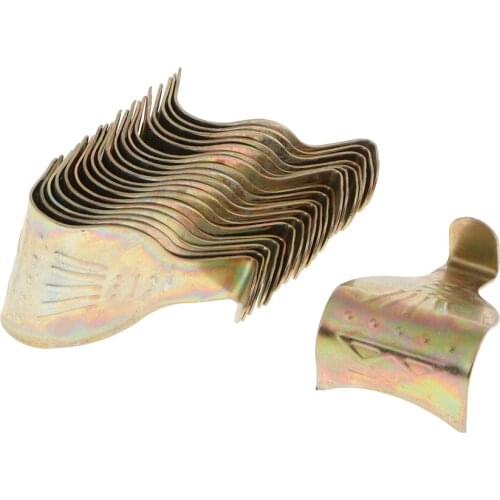 20 Pack Plated Metal Picture Hanger Photo Frame Rail Moulding Hanging Hook