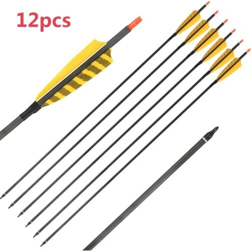 32-Inch Carbon Fiber Optional 6/12 6-Inch 32-Inch Carbon Fiber, Inner Diameter Of 6.2 Mm, Solid Feathers Are 4 Inches