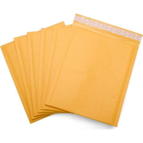 Bubble Padded 50pcs Kraft Paper Mailing Shipping Envelopes for Mailer Gift Packaging Self Seal Courier Storage Bag Mail Shipment