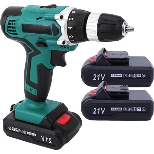 Cordless Screwdriver Drill Electric Drilling Machine Wireless Power Tool Electric Screwdriver DC Lithium-Ion Battery 3/8-Inch