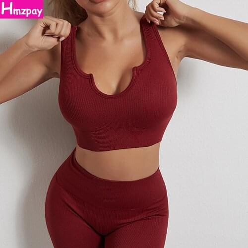 Seamless Yoga Set 2-piece Ladies Sports Sexy Bra Fitness Shorts High Waist Tight Pants Workout Running Yoga Workout Clothes