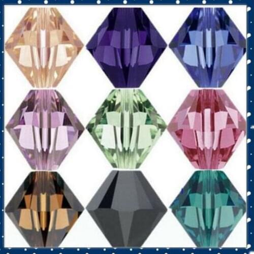 500pcs AB Crystal 4mm 5301# Bicone Beads YOU Pick color