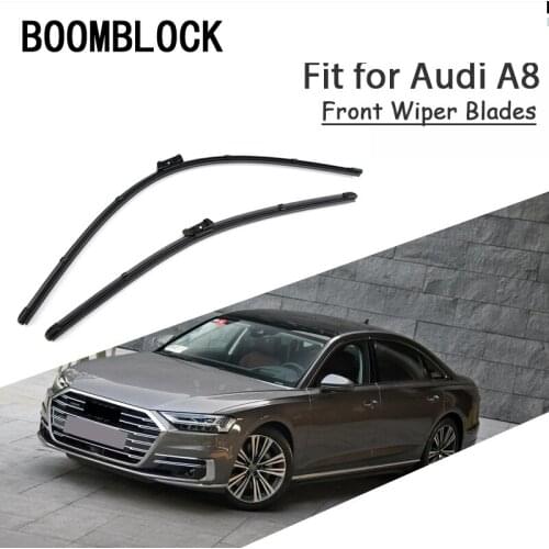 BOOMBLOCK 2PCS High Quality Front Windshield Wiper Blades For 1995-2018 Audi A8 D2 D3 D4 Accessories