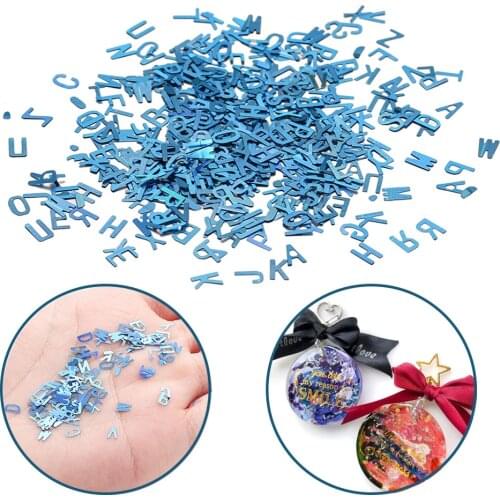 10g Sequins Glitter Flakes Epoxy Resin Fillings Letter Design Shape Flakes Tips Gold Silver Jewelry Making Findings Accessories