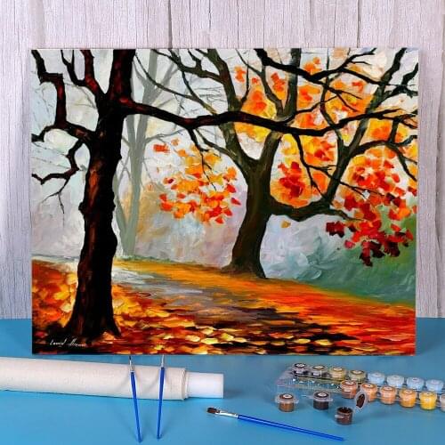 Interlacement DIY Painting By Numbers Complete Kit Acrylic Paints 40*50 Canvas Pictures Loft Picture For Kids Wholesale Art