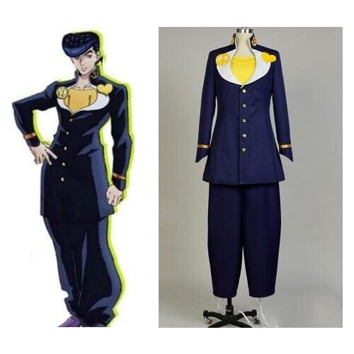 Anime JoJos Bizarre Adventure Josuke Higashikata Cosplay Costume Party Carnival Halloween Costume for Adult Custom Made AnySize
