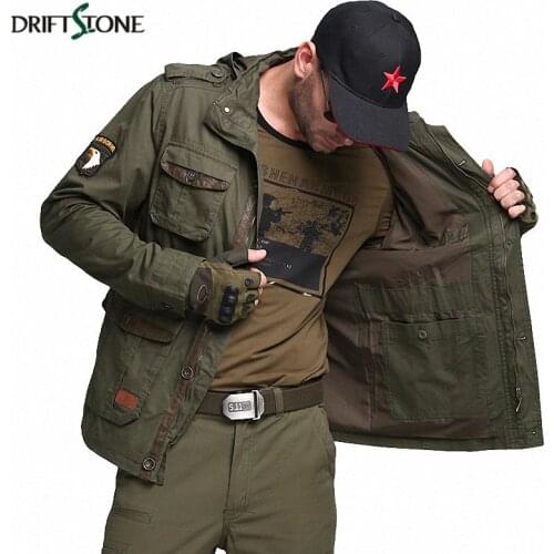 Winter Autumn US Army Tactical Jacket Men Multi-Pockets Hoodie Military Field Jacket Cotton Flight Pilot Coat Windbreaker