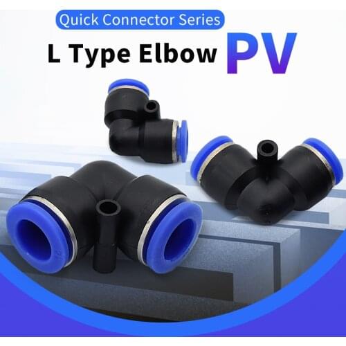 L Shaped Elbow OD Hose Tube One Touch Push in Air Pneumatic Connector Fittings Plastic Gas Quick Fitting 10mm 8mm 6mm 12mm 4mm