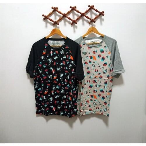 Men America Streetwear Short-Sleeve skateboard T-Shirt hommer printed summer dance black gray round neck Hip Hop loose fit top