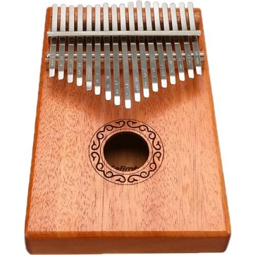 Musical Instrument 10 / 17 Keys Thumb Piano High-Quality Made By Single Board Wood Mahogany Body With Learning Book Tune Hammer