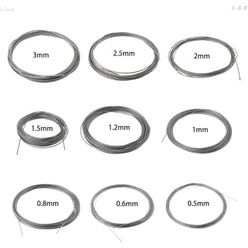 New 10m 304 Stainless Steel Wire Rope Soft Fishing Lifting Cable 7X7 Clothesline