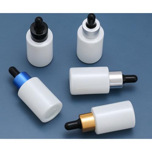 100pcs 30ml dropper bottle white glass bottle dropper glass container for essential oil e liquid use
