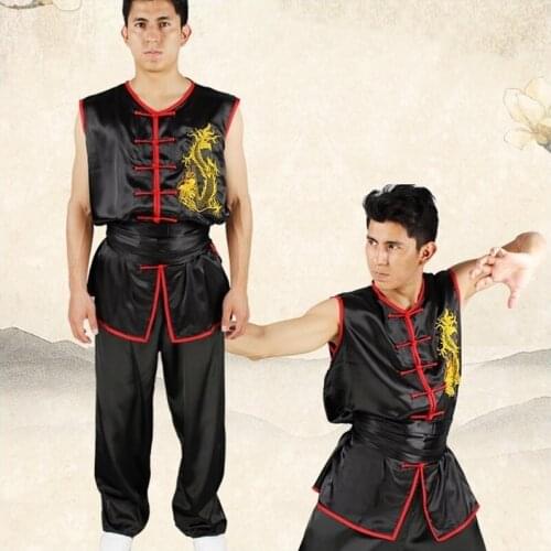 Wushu clothing chinese dragon costume shaolin monk kungfu uniform TA408