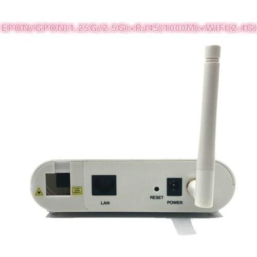 ONU EPON 1.25G GPON 2.5G XPON(1.25g/2.5g)ONU with wifi FTTH NETWORK onu wifi modem 10/100/1000M RJ45 WIFI 2.4G FOR OLT switch