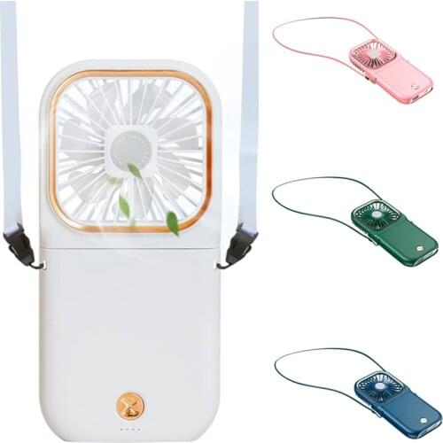 Portable Mini Fan Personal Neck Fan USB Rechargeable Battery-Operated Handheld Fan for Indoor and Outdoor