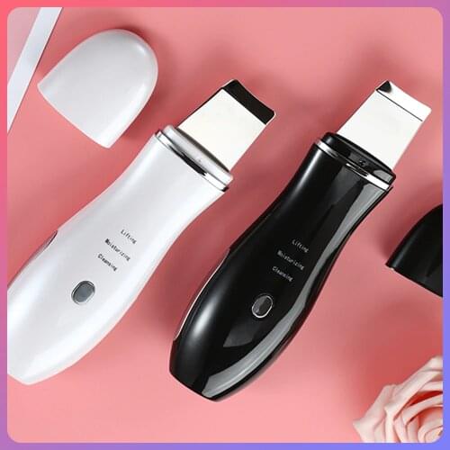 C02 Ultrasonic Peeling Shovel Cleaner Facial Skin Scrubber Face Lifting Cleaning Machine Acne Blackhead Remover Skin Purifier