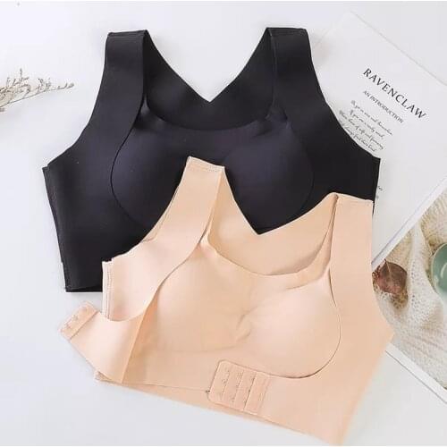 1pcs/2pcs/3pcs Women Sports Bras For Women Push Up Bra Posture Corrector Bralette Front Closure Female Underwear Cross Back Tops